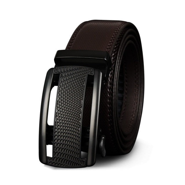 Men's Genuine Leather Automatic Vintage Metal Belts