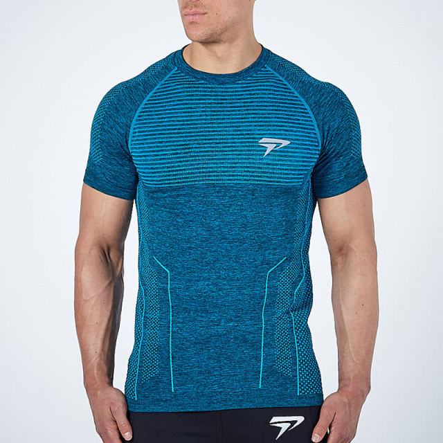Men's O-Neck Short Sleeve Quick Dry Compression Sporty T-Shirt