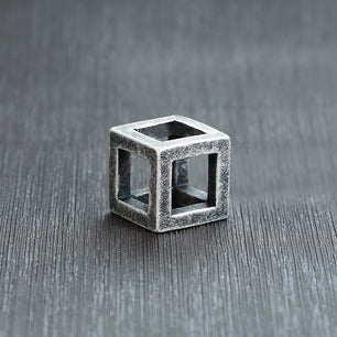 Men's Stainless Steel Square Vintage Punk Geometric Collier Necklace