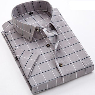 Men's Turndown Collar Short Sleeve Printed Casual Wear Shirt