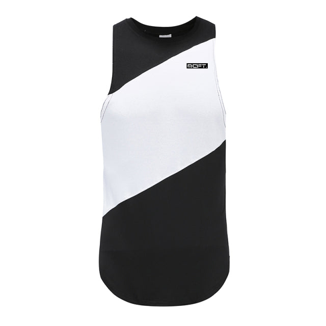 Men's High Neck Sleeveless Plain Quick-Dry Hooded Sports Vests