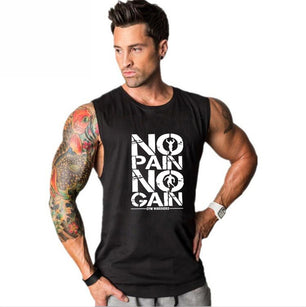 Men's Round Neck Sleeveless Quick Dry Sporty Stringer Vests