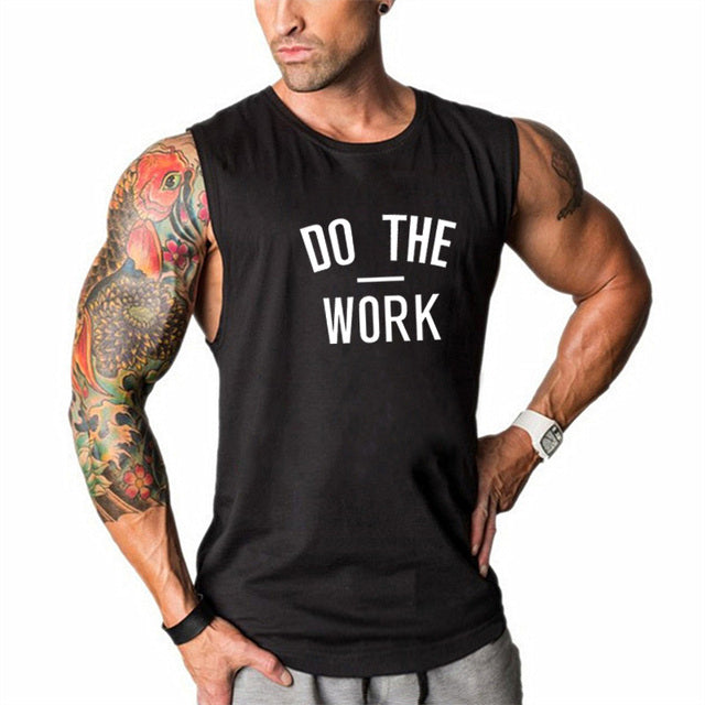 Men's Round Neck Sleeveless Quick Dry Sporty Stringer Vests