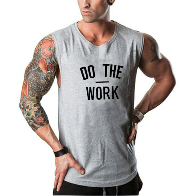 Men's Round Neck Sleeveless Quick Dry Sporty Stringer Vests