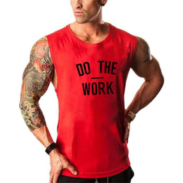 Men's Round Neck Sleeveless Quick Dry Sporty Stringer Vests