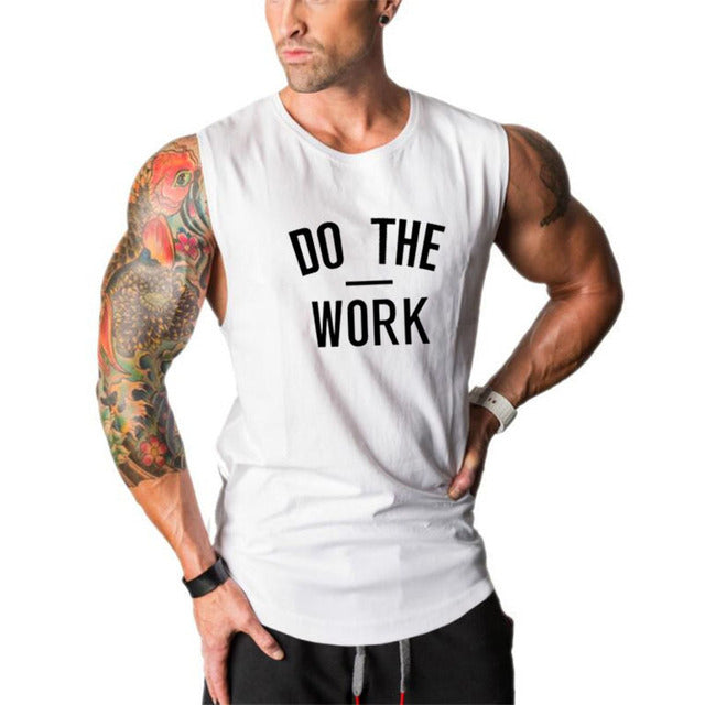 Men's Round Neck Sleeveless Quick Dry Sporty Stringer Vests