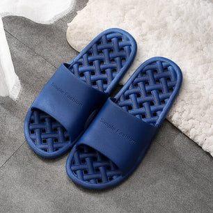 Men's Synthetic Indoor Non-Slip Bathroom Plain Slipper