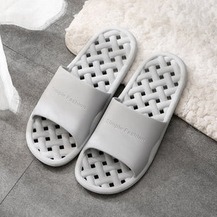 Men's Synthetic Indoor Non-Slip Bathroom Plain Slipper