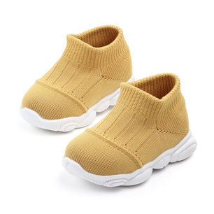 Baby's Round Toe Mesh Breathable Pattern Slip On Casual Shoes