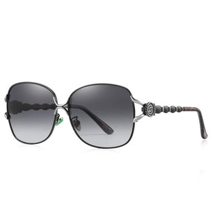 Women's Square Mirror Polarized Retro Oversized Classy Sunglasses