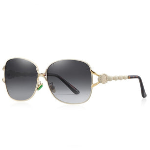 Women's Square Mirror Polarized Retro Oversized Classy Sunglasses