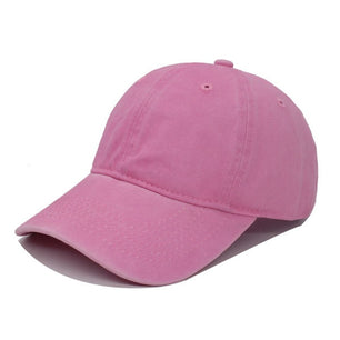 Men's Cotton Back Strap Plain Blank Pattern Baseball Sports Cap