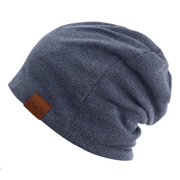 Men's Cloth Stretchable Baggy Style Winter Wear Beanie Hat