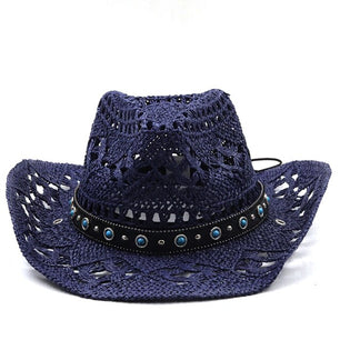 Women's Hollow Round Pattern Belted Strap Formal Vintage Hats