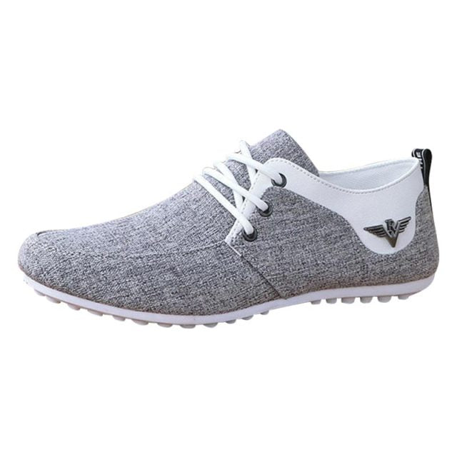 Men's Canvas Outdoor Lace-Up Footwear Breathable Casual Sneaker