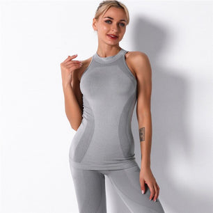 Women's Turtle Neck Crop Top With Gym Wear Legging Set