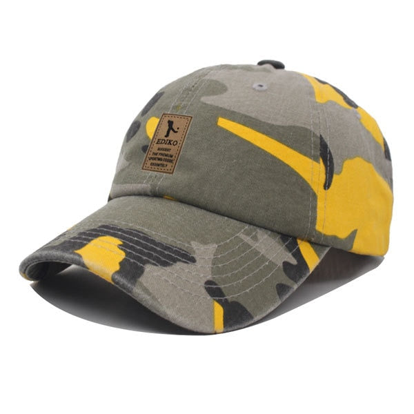 Men's Cloth Cotton Camouflage Baseball Cap Sport Summer Hat