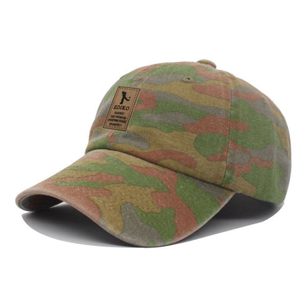 Men's Cloth Cotton Camouflage Baseball Cap Sport Summer Hat