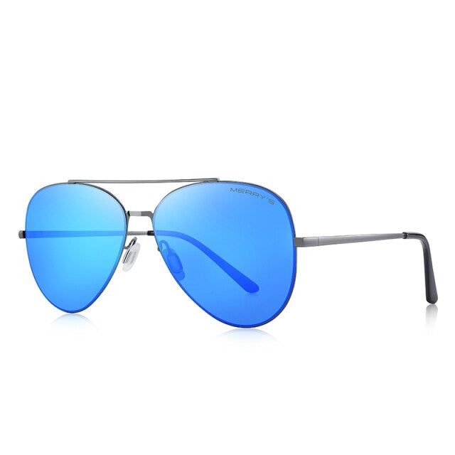 Men's Colorful Alloy Frame Polarized Lens Classy Sunglasses