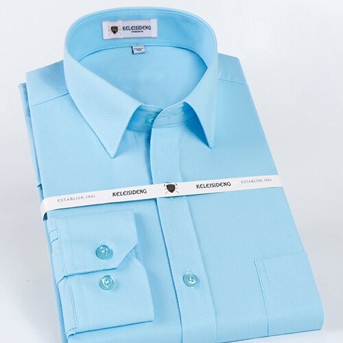 Men's Turn Down Collar Plain Pattern Button Pockets Shirt