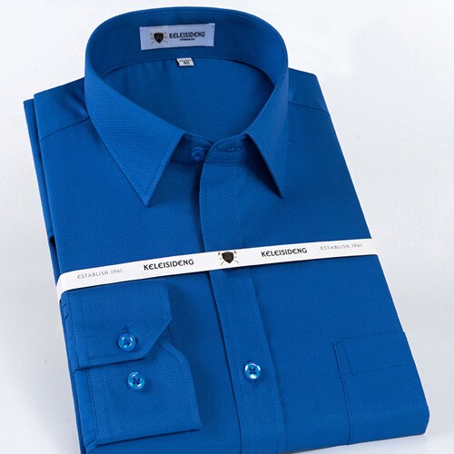 Men's Turn Down Collar Plain Pattern Button Pockets Shirt