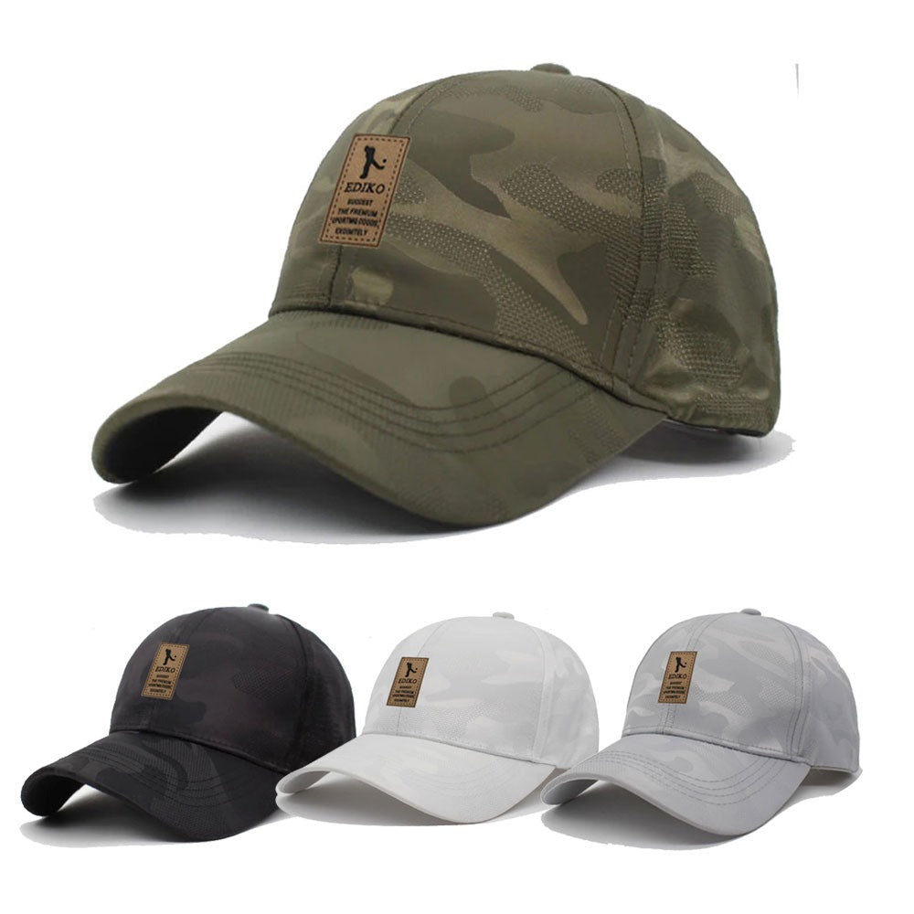 Men's Cotton Camouflage Back Strap Blank Baseball Sports Cap