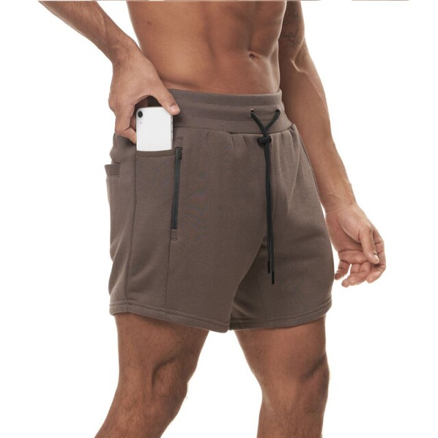 Men's Drawstring Waist Plain Pocket Beachwear Trunk Shorts