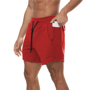 Men's Drawstring Waist Plain Pocket Beachwear Trunk Shorts