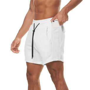 Men's Drawstring Waist Plain Pocket Beachwear Trunk Shorts