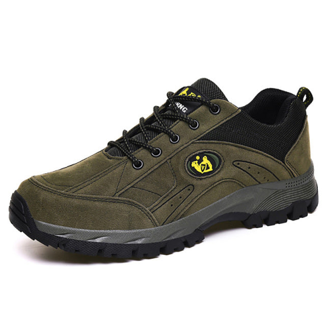 Men's Leather Outdoor Walking Footwear Casual Style Shoes