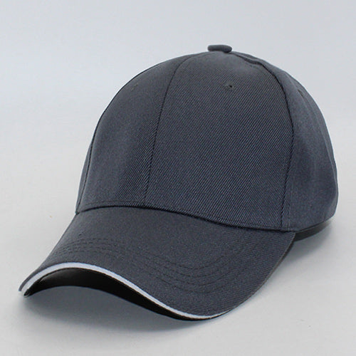 Men's Cotton Snapback Baseball Plain Blank Bone Solid Trendy Hat