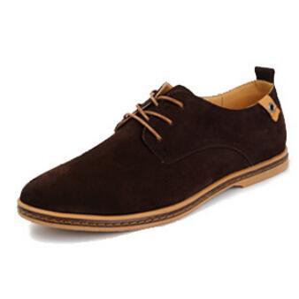 Men's Pointed Toe Leather Plain Cross Lace-Up Closure Formal Shoes