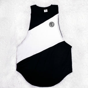 Men's O-Neck Sleeveless Quick Dry Sportswear Hooded Stringer Vests