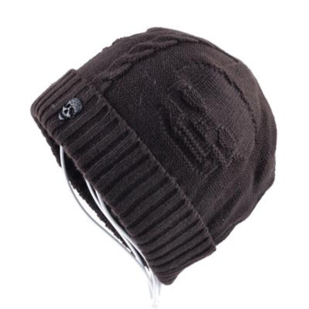 Women's Plush Stretchy Plain Slip-On Beanies Winter Wear Hats