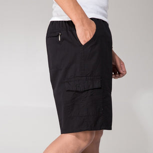 Men's Low Drawstring Waist Plain Knee-Length With Side Pocket Shorts