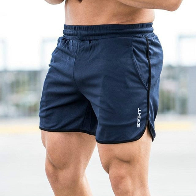 Men's Low Elastic Waist Plain Quick Dry With Pocket Workout Shorts