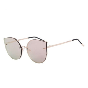 Women's Alloy Frame Cat Eye Designer Full Rim Sunglasses