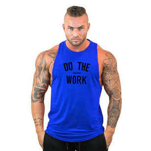 Men's Round Neck Sleeveless Letter Printed Sportswear Stringer Vests