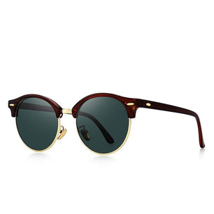 Women's Round Colorful Mirror Lens Thin Frame Retro Sunglasses