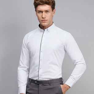 Men's Cotton Turn-Down Collar Full Sleeves Single Breasted Shirt