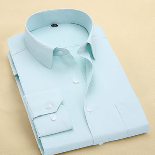 Men's Cotton Turn-Down Collar Full Sleeves Single Breasted Shirt