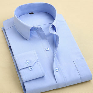 Men's Cotton Turn-Down Collar Full Sleeves Single Breasted Shirt